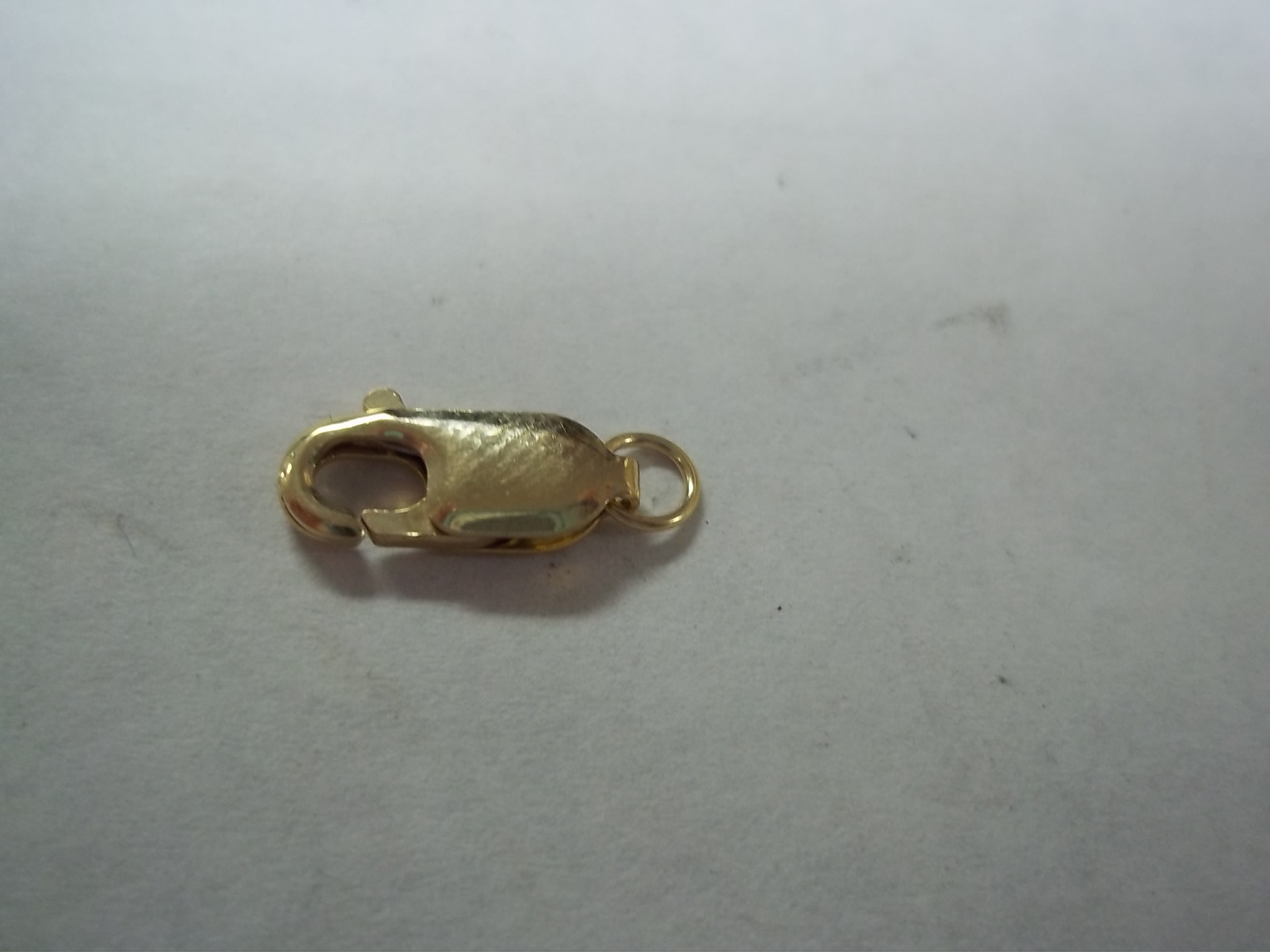 LBC009RK 14K Yellow Lobster Claw Clasp with Jump Ring